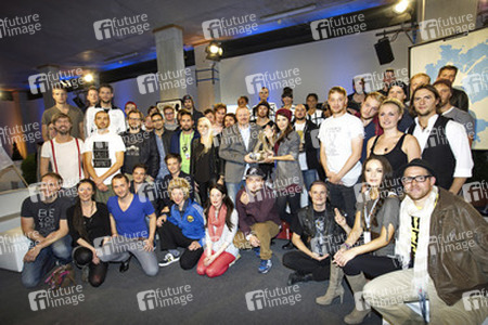 Stefan Raab mit den Bundesvision Song Contest 2012 Teilnehmern