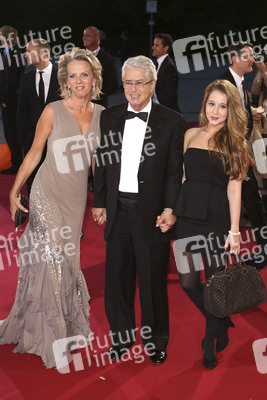 Frank Elstner mit Frau Britta und Tochter Lena