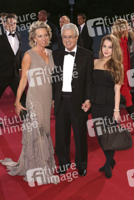 Frank Elstner mit Frau Britta und Tochter Lena