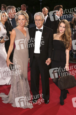 Frank Elstner mit Frau Britta und Tochter Lena