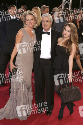 Frank Elstner mit Frau Britta und Tochter Lena