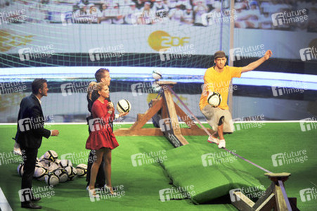 Markus Lanz, Sylvie van der Vaart, Rafael van der Vaart, Wettkandidat Cijan Calis