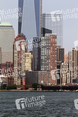 Blick vom Hudson River auf Manhattan