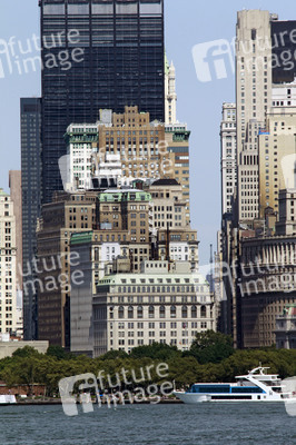 Blick vom Hudson River auf Manhattan