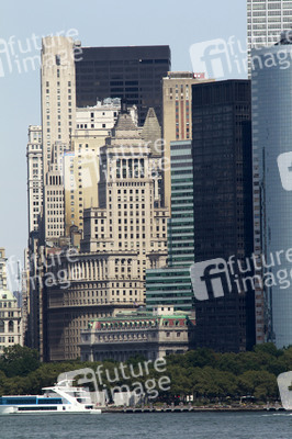 Blick vom Hudson River auf Manhattan