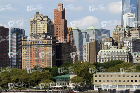 Blick vom Hudson River auf Manhattan