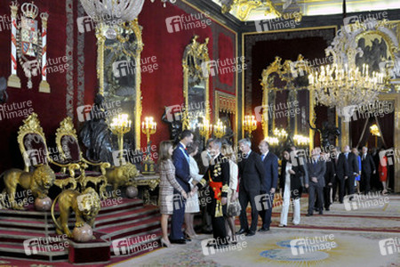 Letizia von Spanien, Felipe von Spanien, Sophia von Spanien, Juan Carlos I. von Spanien