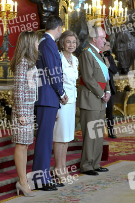 Letizia von Spanien, Felipe von Spanien, Sophia von Spanien, Juan Carlos I. von Spanien