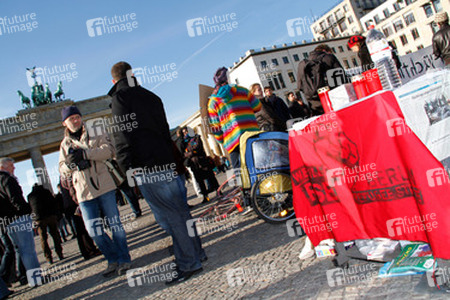 Refugee Camp am Brandenburger Tor