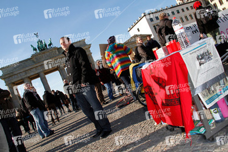 Refugee Camp am Brandenburger Tor