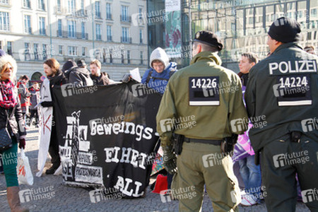 Refugee Camp am Brandenburger Tor