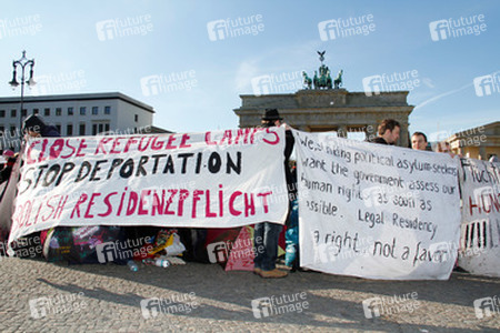 Refugee Camp am Brandenburger Tor