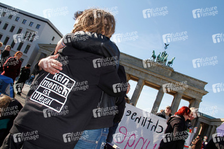 Refugee Camp am Brandenburger Tor