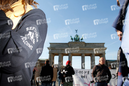 Refugee Camp am Brandenburger Tor