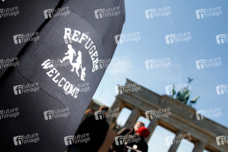 Refugee Camp am Brandenburger Tor