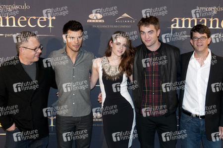 Bill Condon, Taylor Lautner, Kristen Stewart, Robert Pattinson, Wyck Godfrey