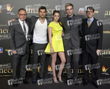 Bill Condon, Taylor Lautner, Kristen Stewart, Robert Pattinson, Wyck Godfrey