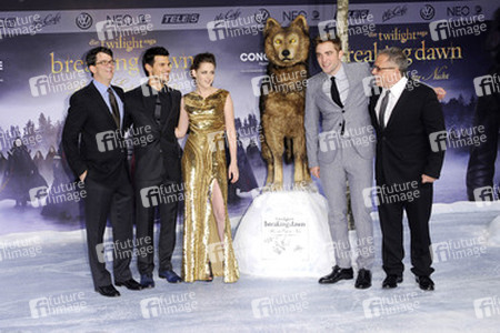 Wyck Godfrey, Taylor Lautner, Kristen Stewart, Robert Pattinson, Bill Condon