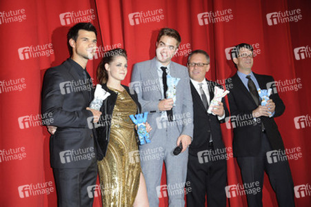 Taylor Lautner, Kristen Stewart, Robert Pattinson, Bill Condon, Wyck Godfrey