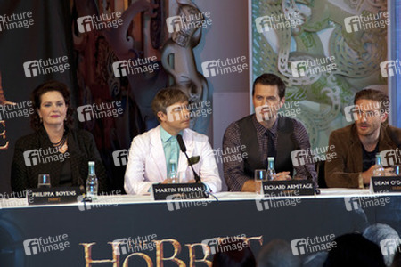 Philippa Boyens, Martin Freeman, Richard Armitage, Dean O'Gorman