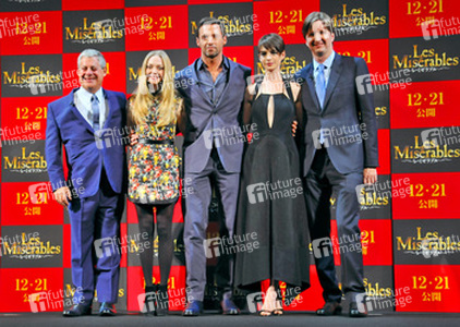 Cameron Mackintosh, Amanda Seyfried, Hugh Jackman, Anne Hathaway, Tom Hooper