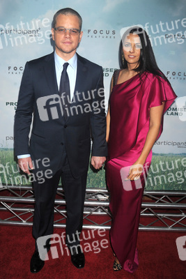 Matt Damon mit Gattin Luciana Barroso