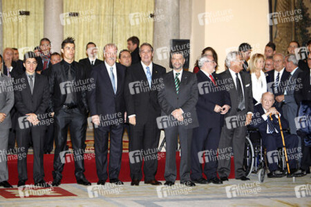 Cristiano Ronaldo, Vicente del Bosque, Alfredo Di Stéfano und Preisträger