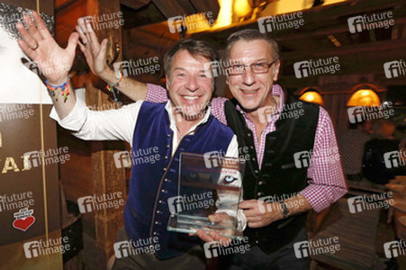 Patrick Lindner mit Lebensgefährte Peter Schäfer