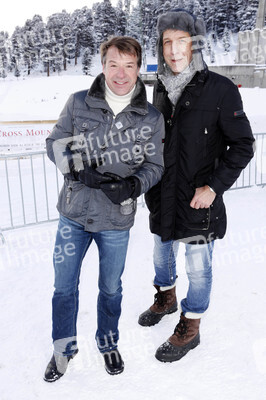 Patrick Lindner mit Lebensgefährte Peter Schäfer