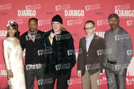 Kerry Washington, Jamie Foxx, Quentin Tarantino, Christoph Waltz, Samuel L. Jackson