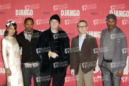 Kerry Washington, Jamie Foxx, Quentin Tarantino, Christoph Waltz, Samuel L. Jackson