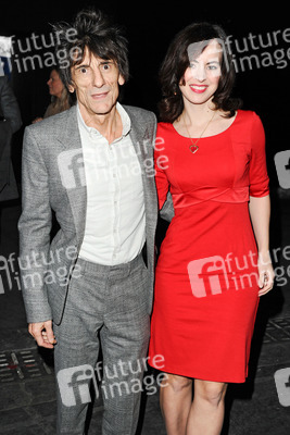 Ronnie Wood (Faces, Jeff Beck Group, The Rolling Stones) mit Gattin Sally Humphries