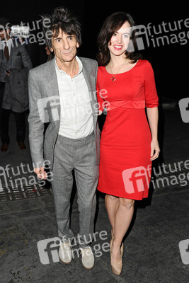 Ronnie Wood (Faces, Jeff Beck Group, The Rolling Stones) mit Gattin Sally Humphries