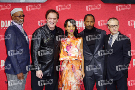 Samuel L. Jackson, Quentin Tarantino, Kerry Washington, Jamie Foxx, Christoph Waltz