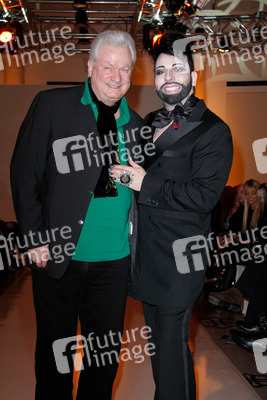 Harald Glööckler mit Lebensgefährte und Geschäftspartner Dieter Schroth