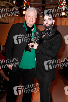 Harald Glööckler mit Lebensgefährte und Geschäftspartner Dieter Schroth