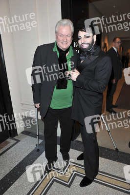 Harald Glööckler mit Lebensgefährte und Geschäftspartner Dieter Schroth