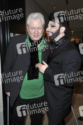 Harald Glööckler mit Lebensgefährte und Geschäftspartner Dieter Schroth