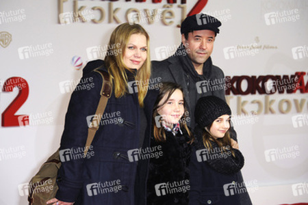 Anna Loos, Jan Josef Liefers mit ihren Toechtern Lilly und Lola