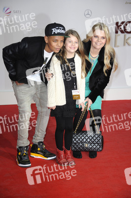 Anne-Sophie Briest mit ihren Kindern Jahmar und Faye