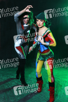 Rattenfänger von Hameln mit Ratte / Pied Piper of Hamelin with Rat