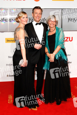 Claus Kleber mit Ehefrau Renate und Tochter Caterine