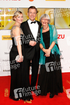 Claus Kleber mit Ehefrau Renate und Tochter Caterine