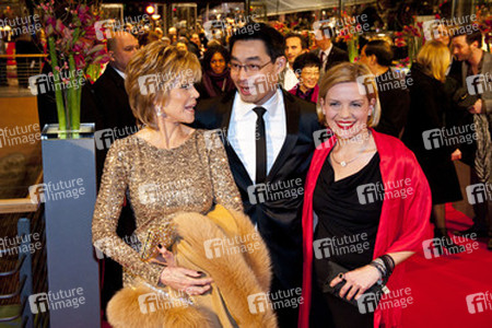 Jane Fonda, Philipp Rösler mit Ehefrau Wiebke