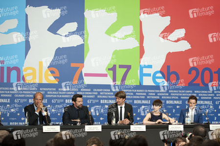 Eric Fellner, Hugh Jackman, Tom Hooper, Anne Hathaway, Eddie Redmayne