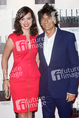 Ronnie Wood (Faces, Jeff Beck Group, The Rolling Stones) mit Gattin Sally Humphries