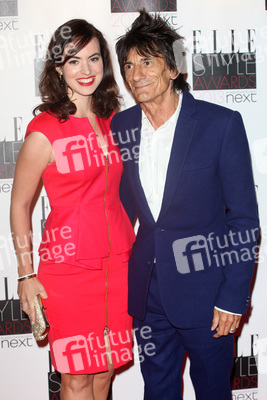 Ronnie Wood (Faces, Jeff Beck Group, The Rolling Stones) mit Gattin Sally Humphries