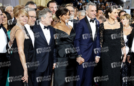 Kate Capshaw, Steven Spielberg, Robert De Niro mit Ehefrau Grace Hightower, Daniel Day-Lewis, Rebecca Miller