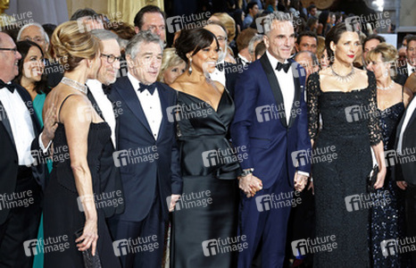 Kate Capshaw, Steven Spielberg, Robert De Niro mit Ehefrau Grace Hightower, Daniel Day-Lewis, Rebecca Miller
