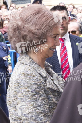 Sophia von Spanien besucht die Kirche Jesus de Medinaceli, Madrid
